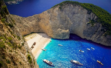 beautiful beach in Zakynthos island - Greece Ionian islands